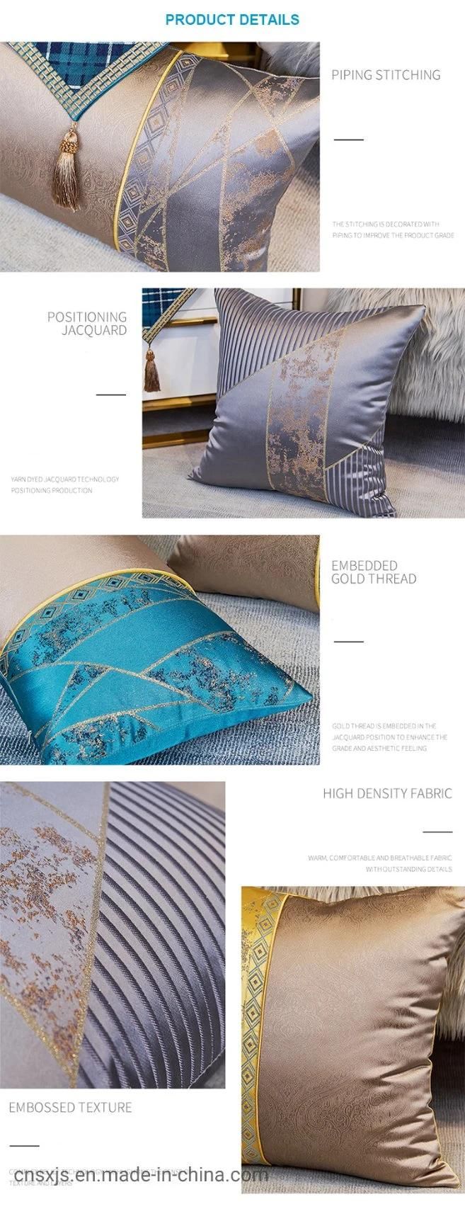 High-Grade Pillow Light Luxury Sofa Cushion Squar Pillow