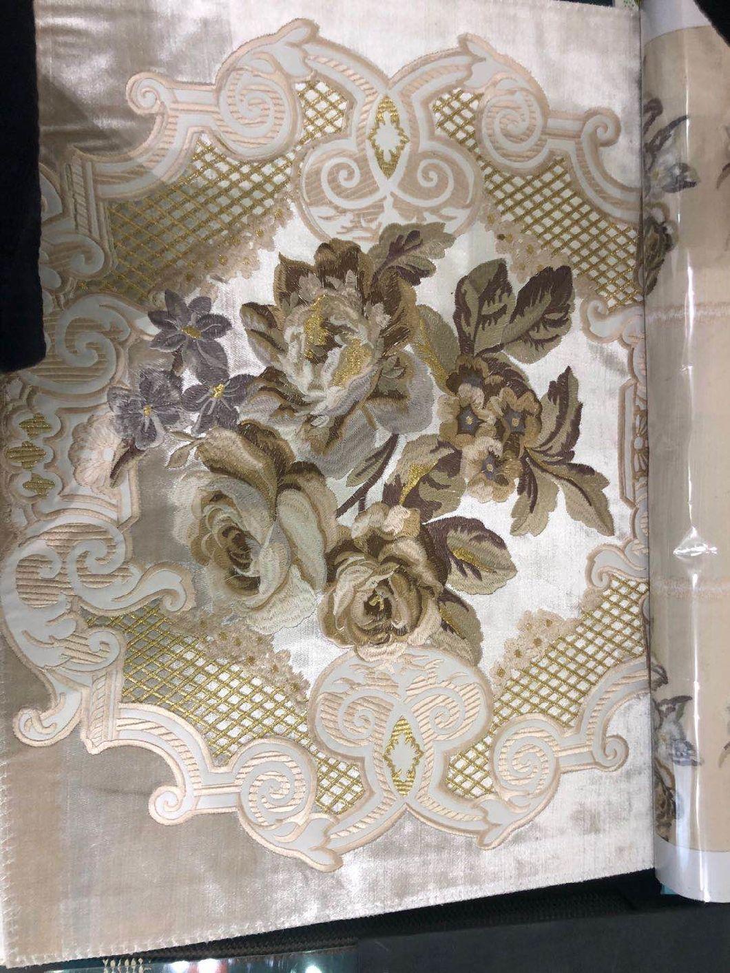 New Design Good Quanlity Embroidery Velvet Fabric for Hometextile