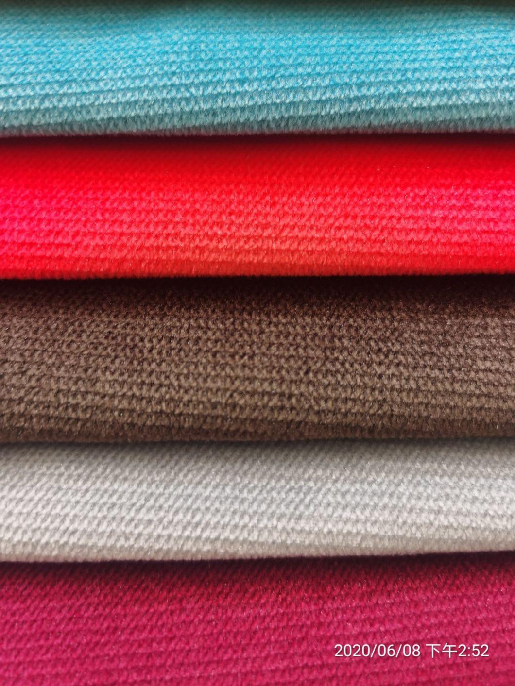210GSM Jaguar Velvet Face Fabric with 80GSM Tc Backing for Sofa Fabric