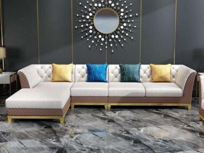 European Simple Style Customized Fabric/Leather Sofa Living Room Furniture