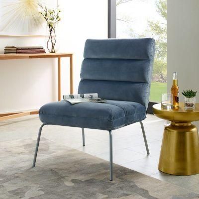 Living Room Furniture Hotel Bedroom Recliner Metal Leg Leather Sofa