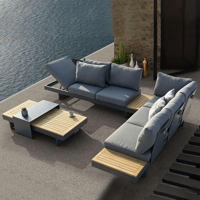 Factory Wholesale Furniture Set Garden Couch Alum Patio Outdoor Sofa Modern