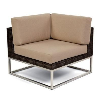 Modern Metal Wicker Ouytdoor Garden Sectional Corner Module Sofa