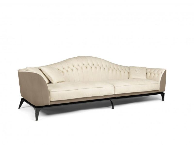 Newest Chesterfield Sofa Home Furniture Factory High Quality European Design Italian Villa Leather Living Room Sectional Sofa