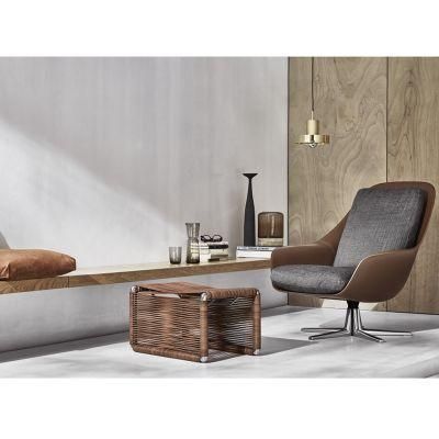 Nova Modern Office Furniture Fabric Living Room Sofa Chair with Footstool