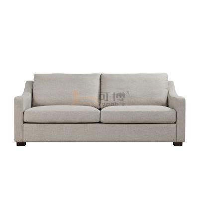 Living Room MID-Century Fabric Sofa Slope Arm for Home