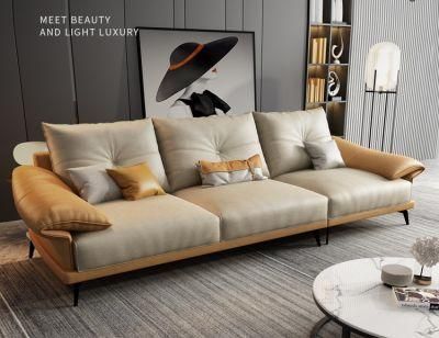 Light Luxury Technology Cloth Sofa Living Room Small Apartment Modern Minimalist Cloth Sofa Nordic Cloth Sofa
