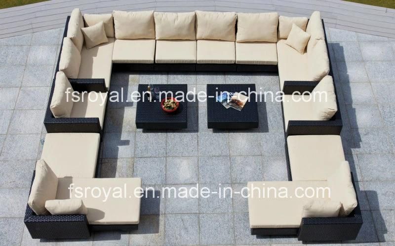 Eco-Friendly Wicker Outdoor Patio Furniture Garden Lanzarote Lounge Home Hotel Office Sofa Set