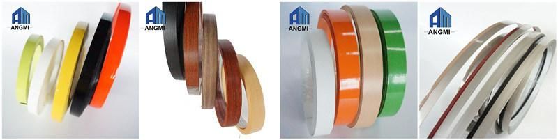 U Shape Type Good Price Quality Solir Color PVC Edging/Lipping ABS Edge Banding Tape for Furniture Accessory