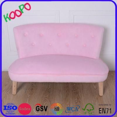 High Back Velvet Kids Couch 2 Seater Kids Sofa Chair