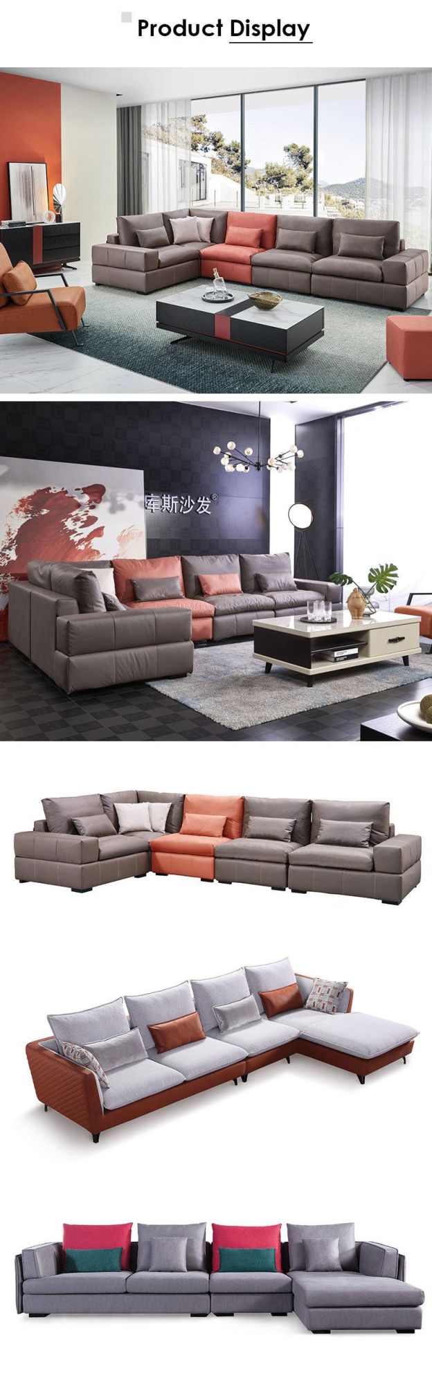 Dubai Sofa Furniture Comfortable Leathaire Sofa