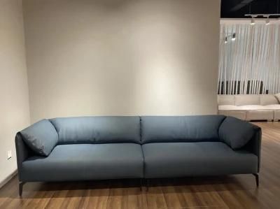 Factory Simple Design Comfortable Fabric 1 Shape Living Room Italian Modern Leather Sofa
