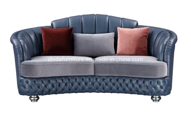 Popular Modern Classic Design Leather Chesterfield Sofa