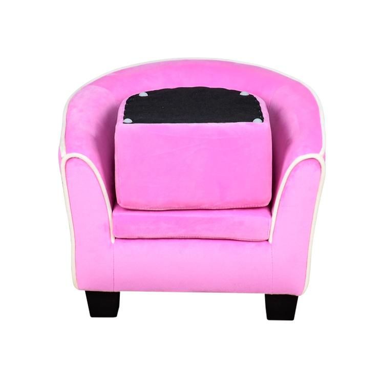 Europe Style Kids Tub Chair with Footstool/Kids Sofa for Living Room Furniture