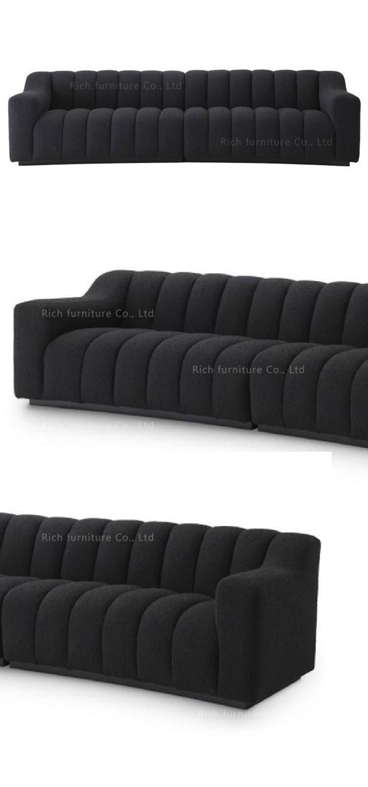 Modern Furniture Hotel White Boucle Sheepskin Sofa Couch Fabric White Teddy Sofa