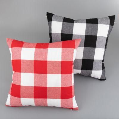 Custom Colorful Plaid Cushion Used for Car or Home or Hotel with a Zipper