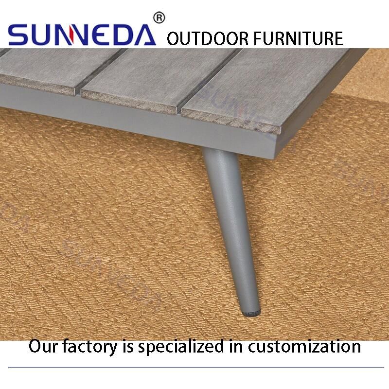 High End Outdoor Furnitures Aluminum Leisure Home Modern Patio Sofa Garden