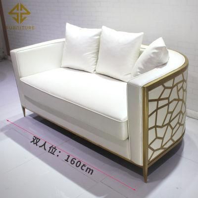 Stainless Steel Golden Shiny Wedding High Quality Events Sofa