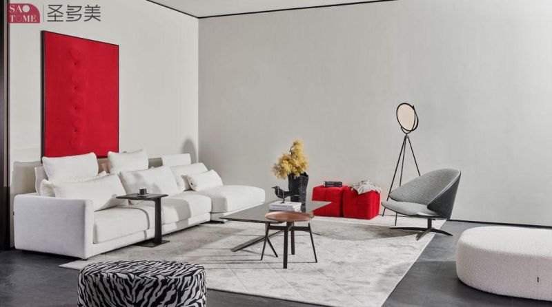 Simple Sofa Small Family Living Room Four Person Novartis Genuine Leather Sofa