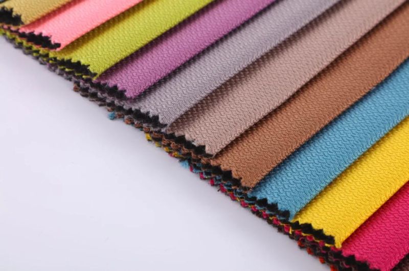 China High Quality Polyester Plain Linen Upholstery Fabric for Sofa and Chair