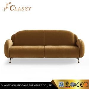 Modern New Brown Velvet Sofa Love Seat for Living Room Furniture
