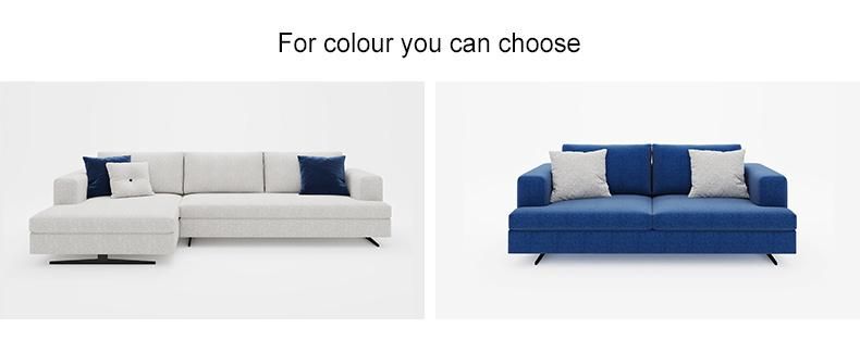 China High Back Fabric Modern Furniture L Shape Living Room Recliner Sofa