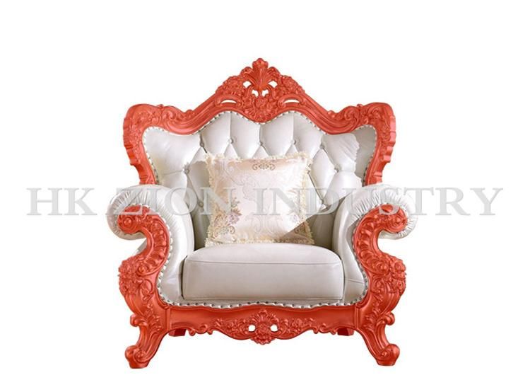 Commercial Royal Sofa Set Antique Sectional European Style Modern Living Room Home Hotel Setting Room Chesterfield Genuine Leather Sofa