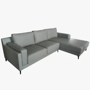 Grey Color Home Furniture Nappa Leather Lawson Sofa (B11)