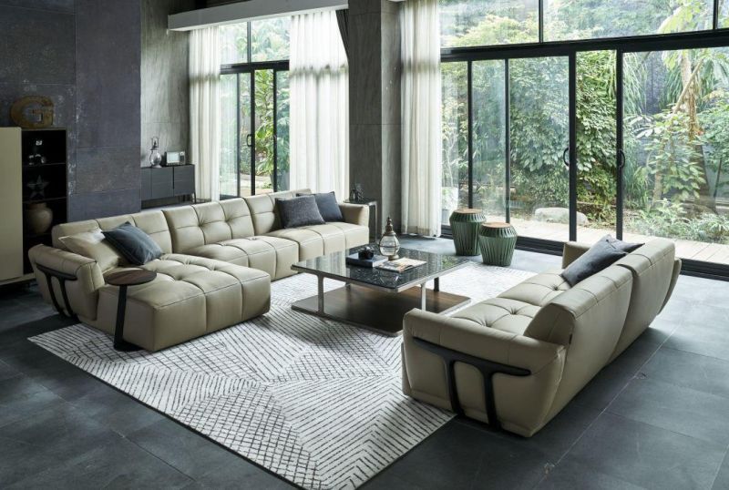 PF95 3+Couch Leather Sofas, Latest Design Sofas, Living Set in Home and Hotel Furniture Customization