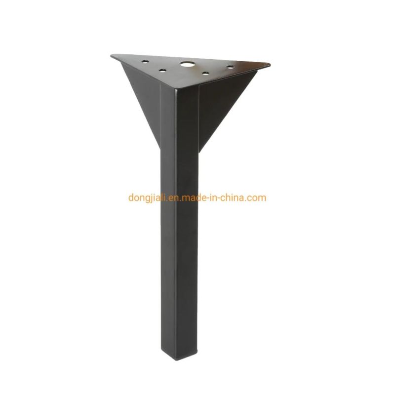 Free Sample Black and Silver Furniture Legs for DIY Sofa Bed Cabinet Hardware