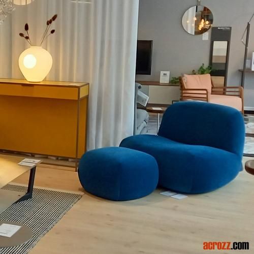 Pukka Armchair Modern Design Fabric Lounge Apartment Sofa Chair Original Design Sofa 2 Seater in Vintage Leather Poliform Le Club Chair