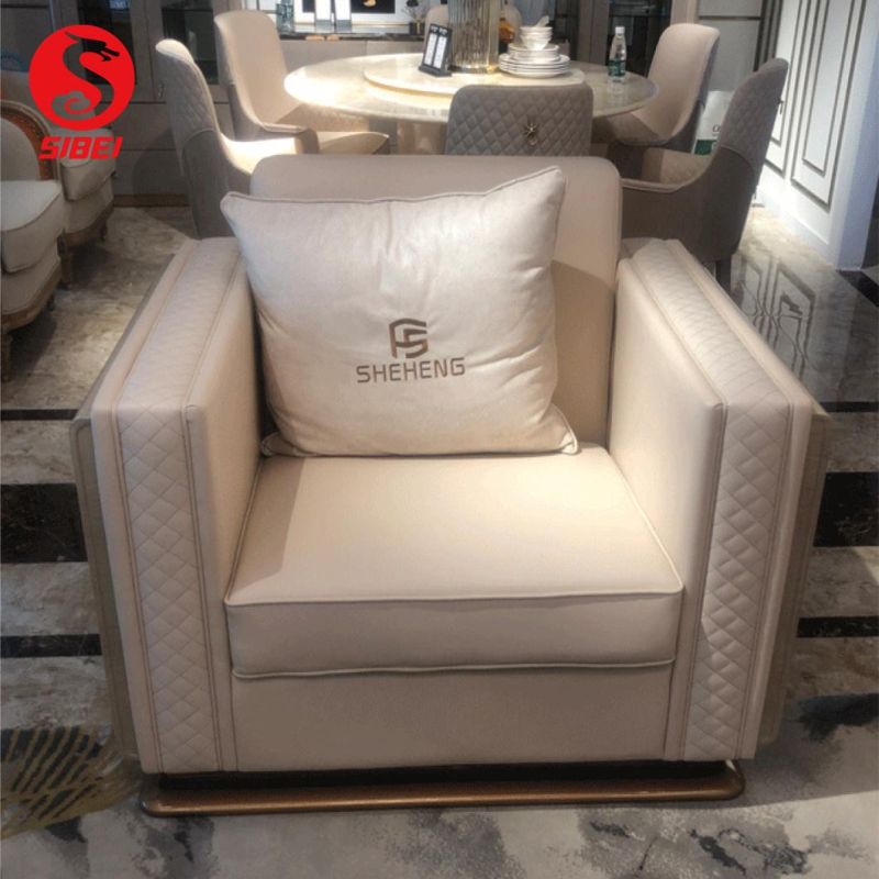 Factory Direct Sale Home Furniture Leather 1 Seater Sofa