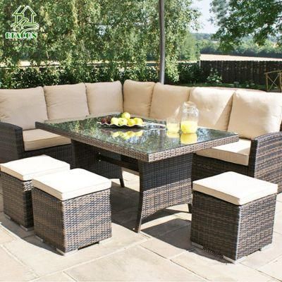 Factory Wicker Outdoor Patio Rattan Sofa Furniture Sofa Set