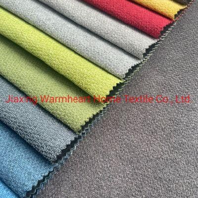 Ready Goods Fleece Linen Two Tones Polyester Woven Sofa Fabric Furniture Material for Couch Chair Decorative Cloth (JX002)