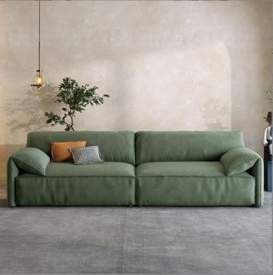 Italian Minimalist Modern Living Room Fabric Sofa Three-Person Small Apartment Nordic Furniture Chair Sofa