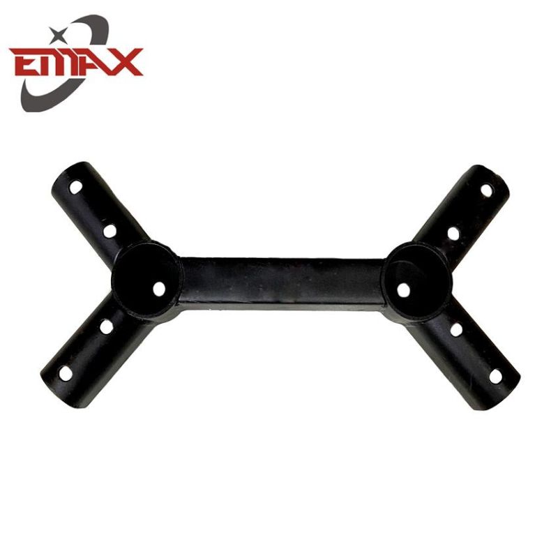 Factory Supply Black Powder Coated Metal Cable Base Bracket Leg for Office Furniture Sofa Table