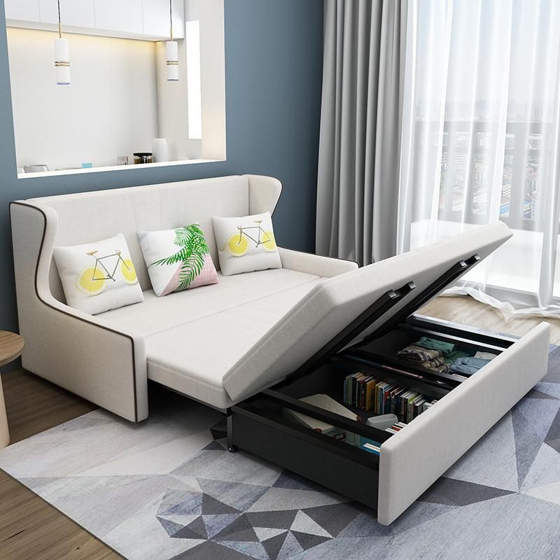Hot Sale Save Space Multi-Purpose Sofa Cum Bed Fabric Folding Chair Sleeper Living Room Sofa Bed
