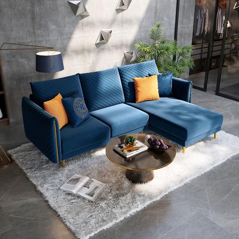 Linsy Fabric Velvet Tufted Couch Living Room Furniture Sofa S052