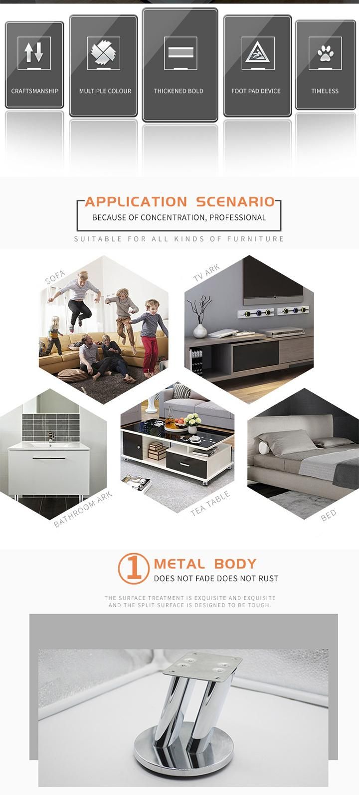 Metal Steel Furniture Sofa Table Legs with Good Quality