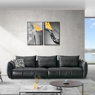 Genuine Top Leather Sofa for Living Room Contemporary Furniture Set