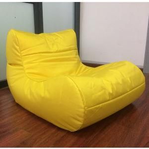 Leisure Beanbag Chair or Lazy Bean Bag Sofa in Yellow Color