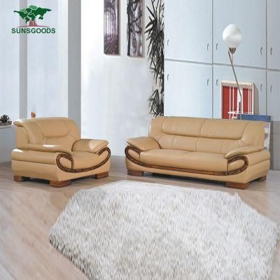 Modern Living Room Home Furniture Set Genuine Couch Leather Sofa