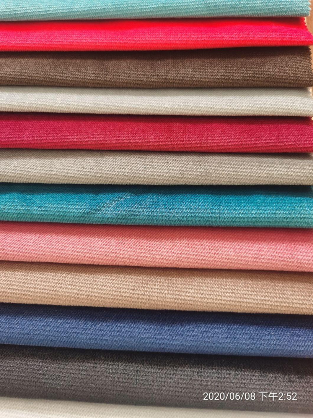 210GSM Jaguar Velvet Face Fabric with 80GSM Tc Backing for Sofa Fabric