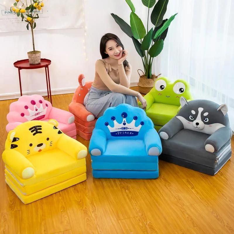 Cartoon Children′ S Folding Sofa Baby Extension Seat Stool