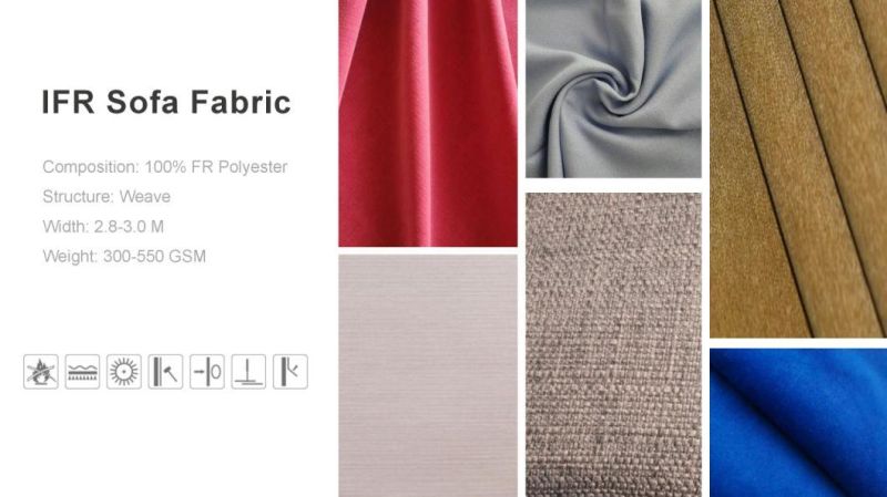 Inherently Flame Retardant Curtain Velvet Couch Fabric and Textiles Luxury Sofa Fabric
