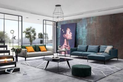 Lm81 Latest Corner Sofa, Modern Deign Fabric Living Set in Home and Hotel, Sofa Set Italian Design