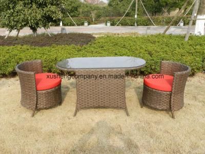 3 PCS of Aluminium Rattan Sofa Set