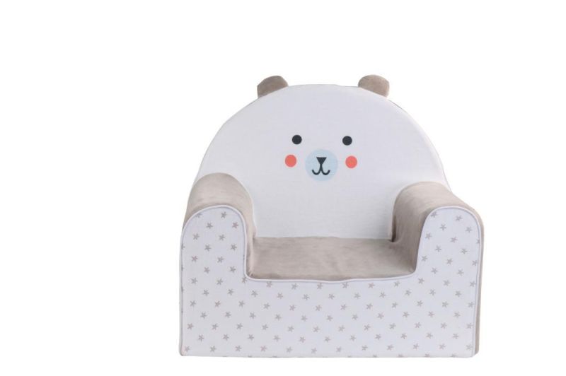 Fashion Kids Sofa Cover Detachable Velvet Children Fabric Sofa Pink Grey