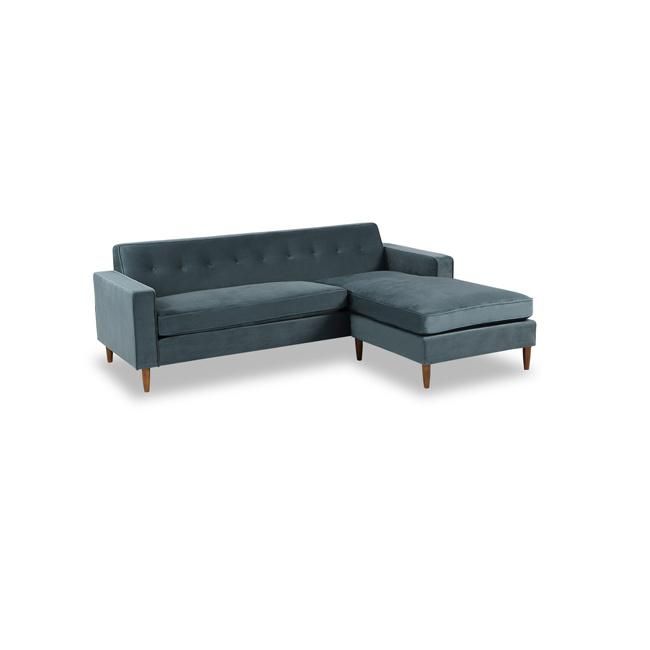Home Furniture Velvet L-Shape Sofa 8601#