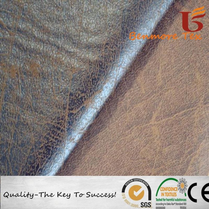 Bronzing Suede Fabric with Tc Fabric Compound for Sofa